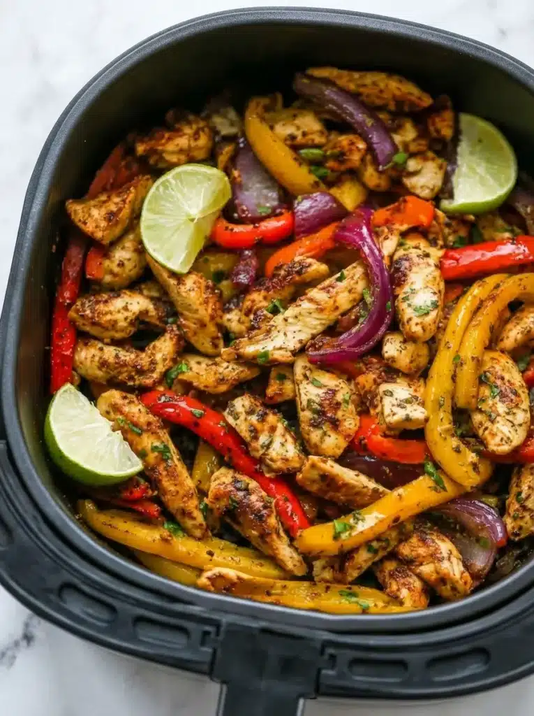 Air Fryer Chicken Fajita Skewers