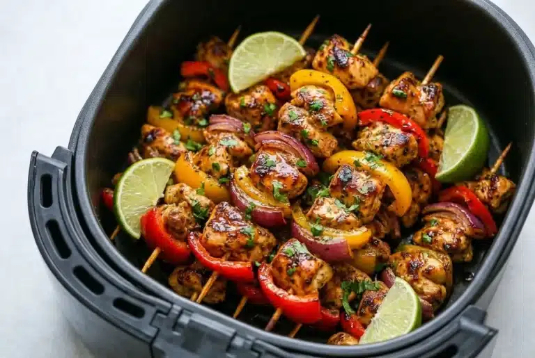 Air Fryer Chicken Fajita Skewers