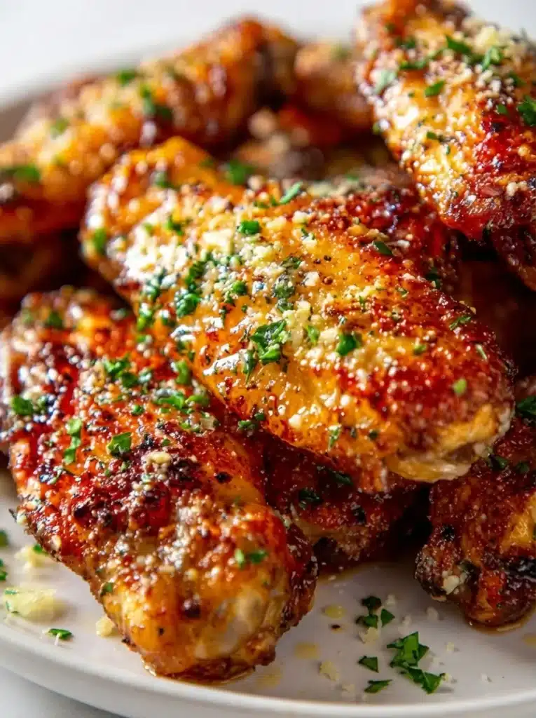 Air Fryer Garlic Parmesan Wings
