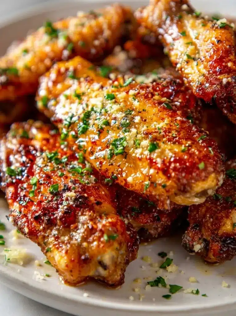 Air Fryer Garlic Parmesan Wings