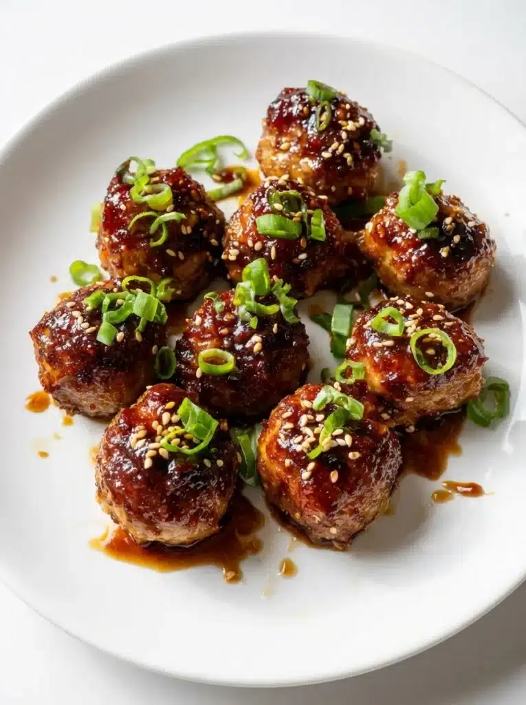 Air Fryer Teriyaki Chicken Meatballs