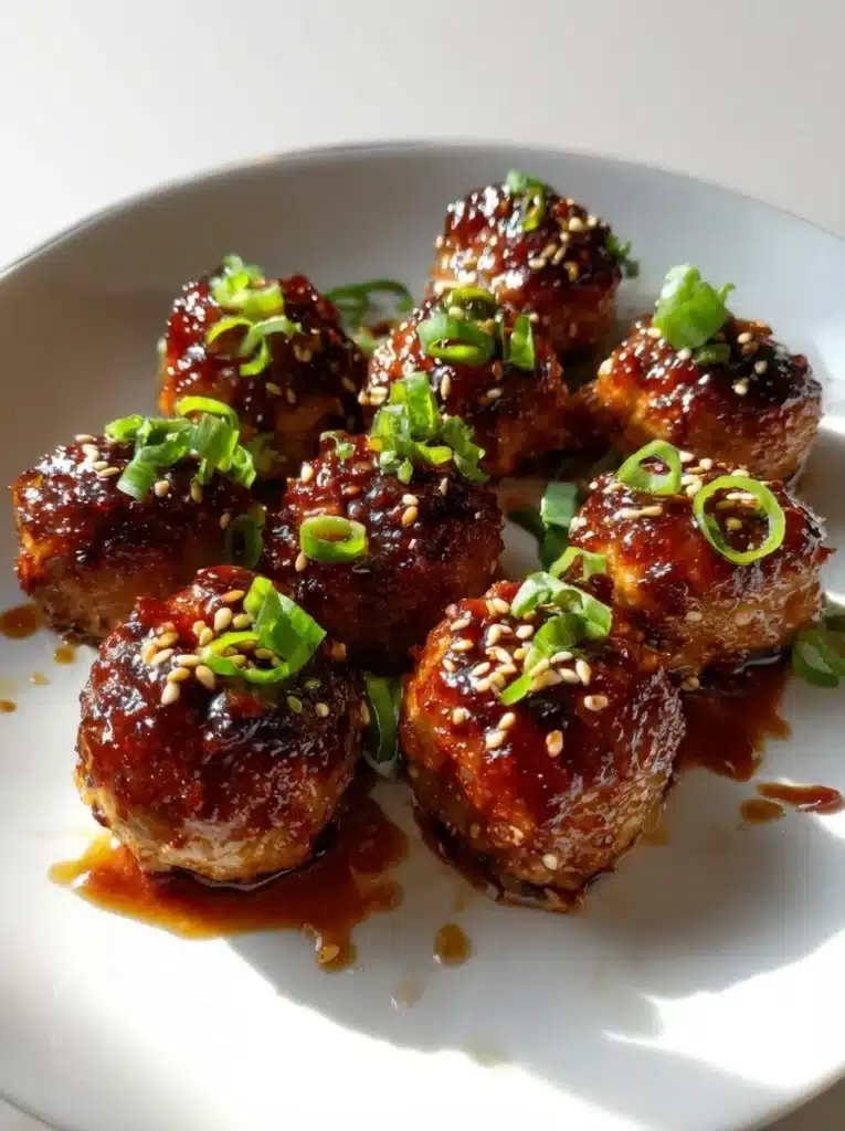 Air Fryer Teriyaki Chicken Meatballs