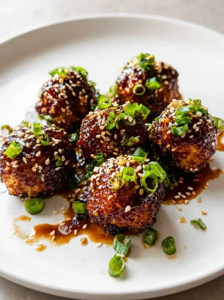 Air Fryer Teriyaki Chicken Meatballs