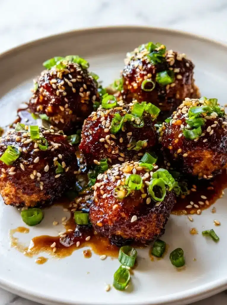 Air Fryer Teriyaki Chicken Meatballs