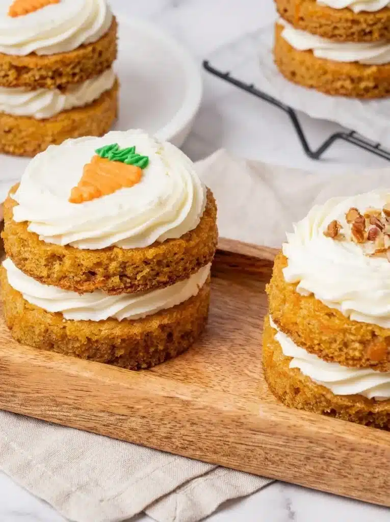 Carrot Mini Bundt Cakes