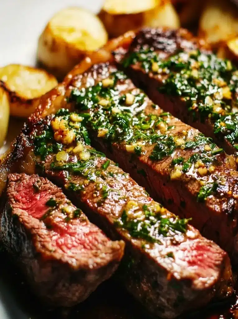 Cast Iron Steak with Herb Butter