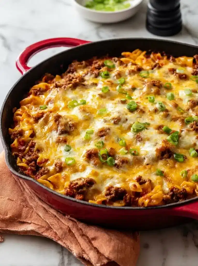 Cheesy Ground Beef Casserole