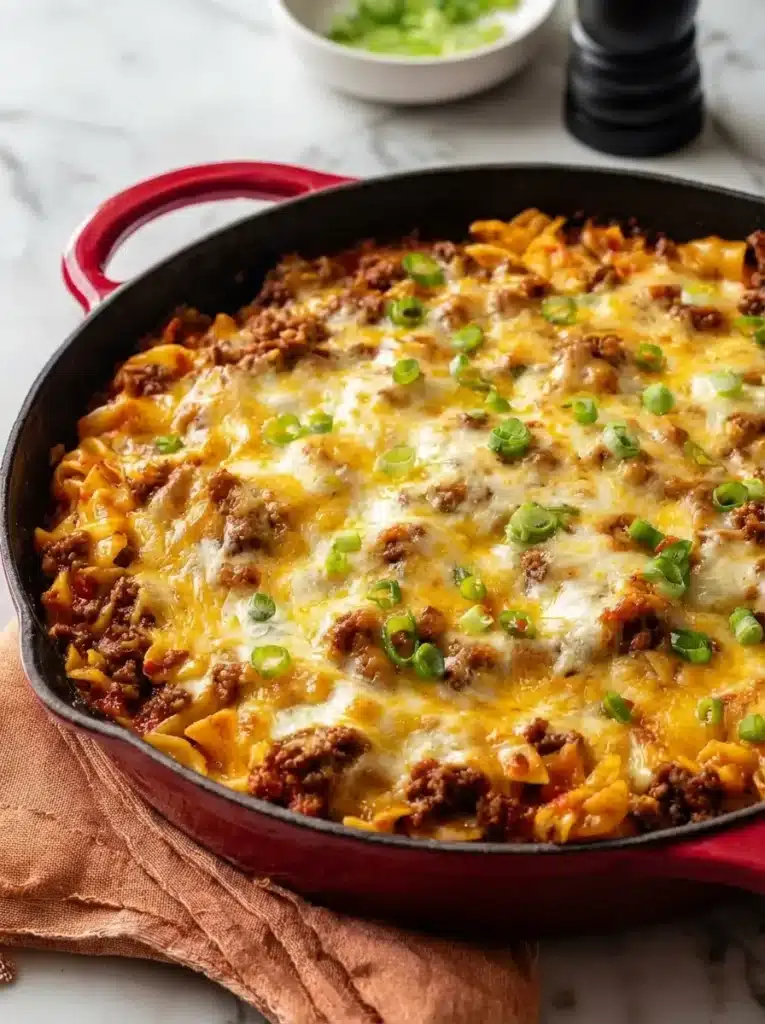 Cheesy Ground Beef Casserole
