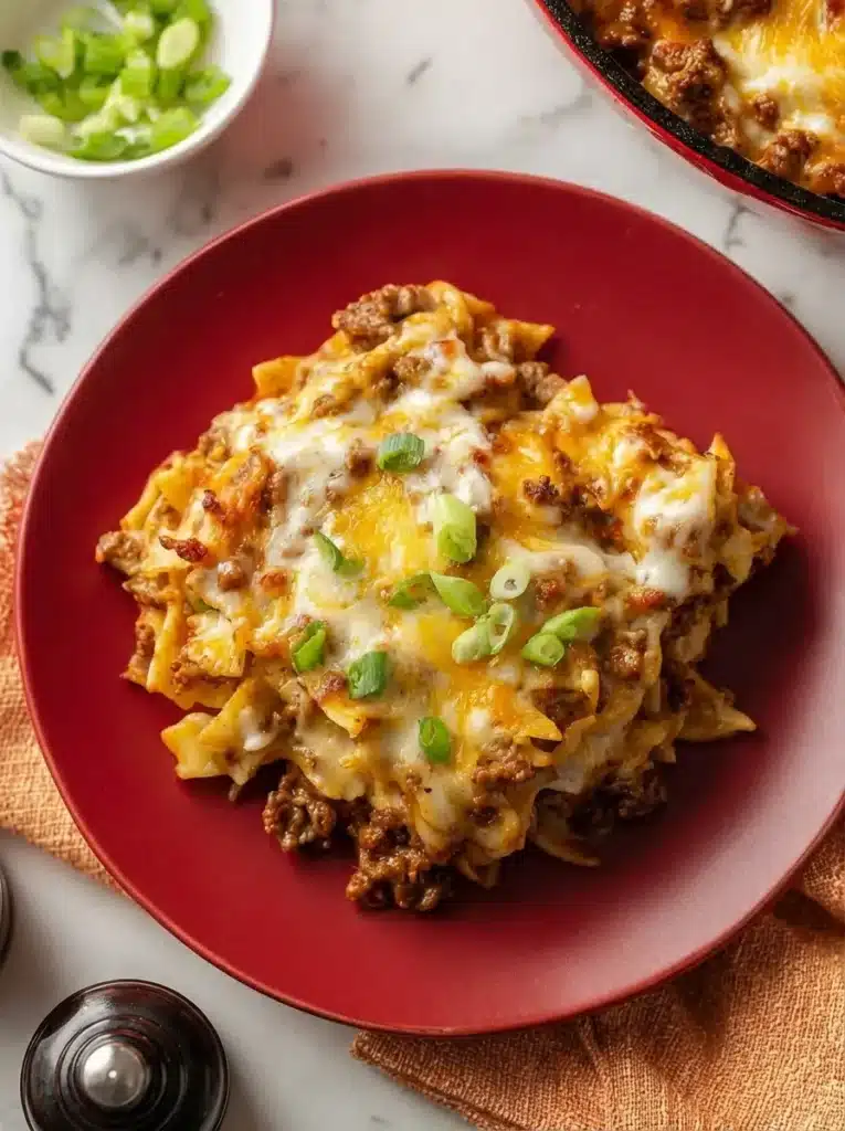 Cheesy Ground Beef Casserole
