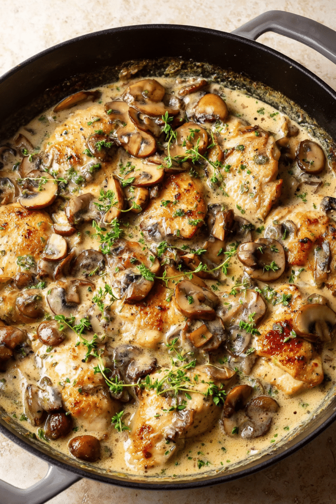 Chicken Mushroom Stroganoff