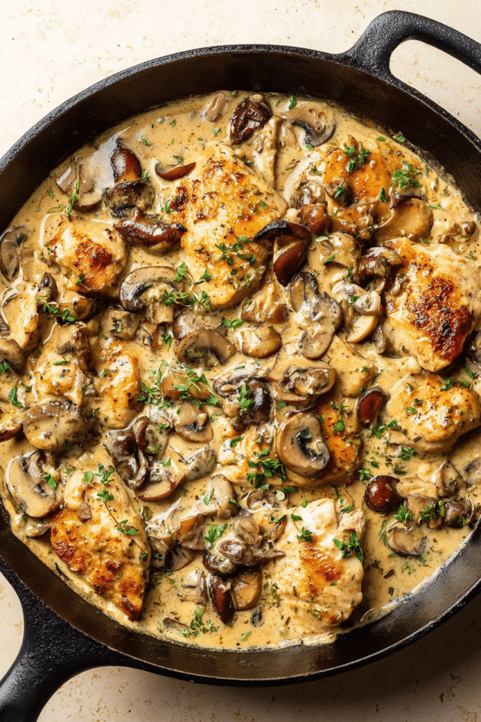 Chicken Mushroom Stroganoff