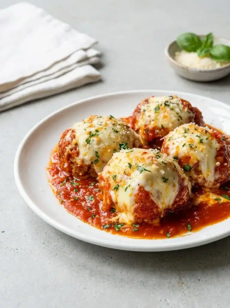 Chicken Parmesan Meatballs
