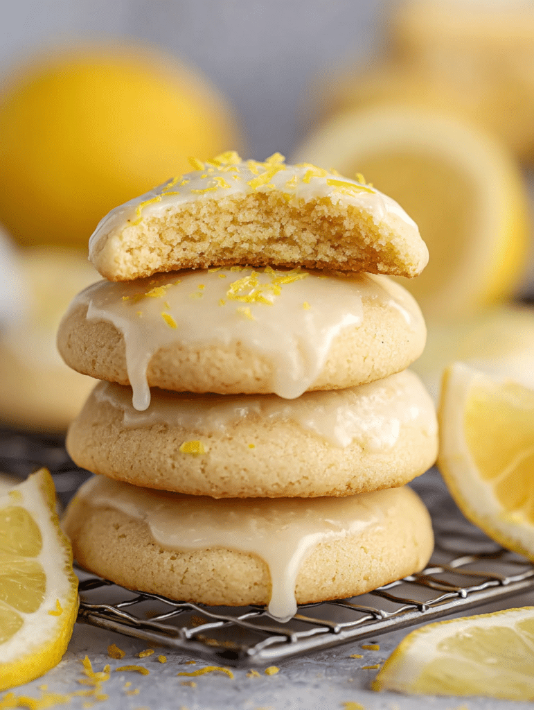 Sugar Cookies with Lemon Glaze