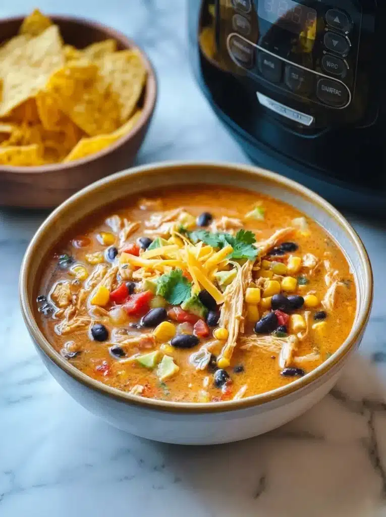 Crockpot Chicken Tortilla Soup