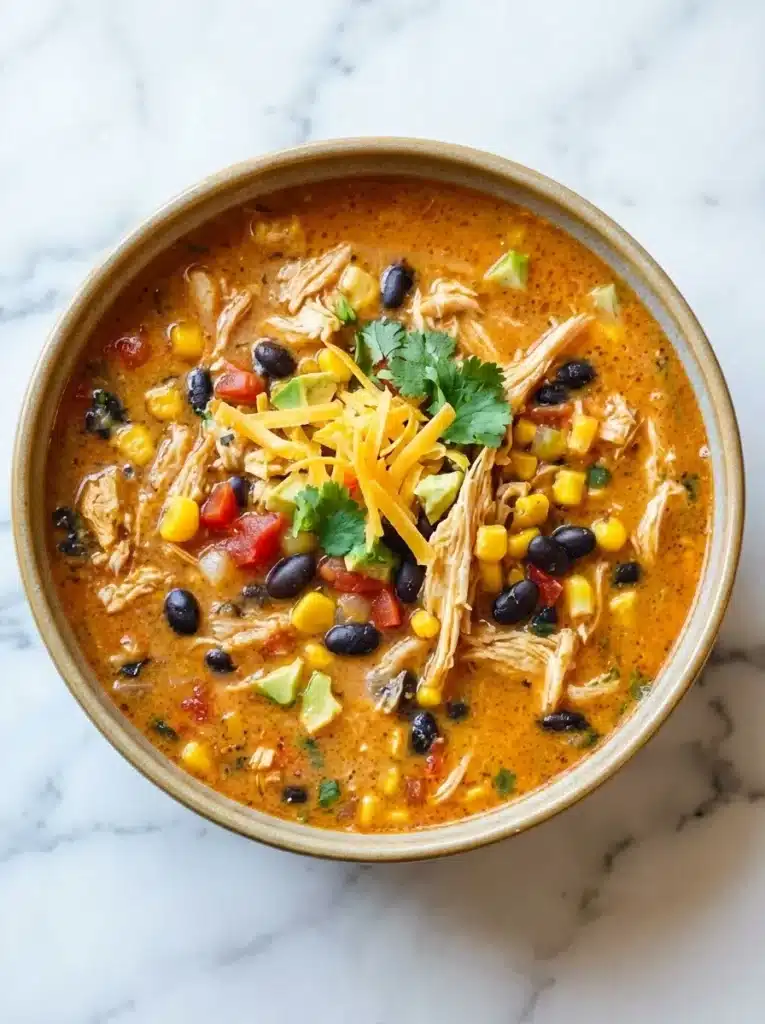 Crockpot Chicken Tortilla Soup