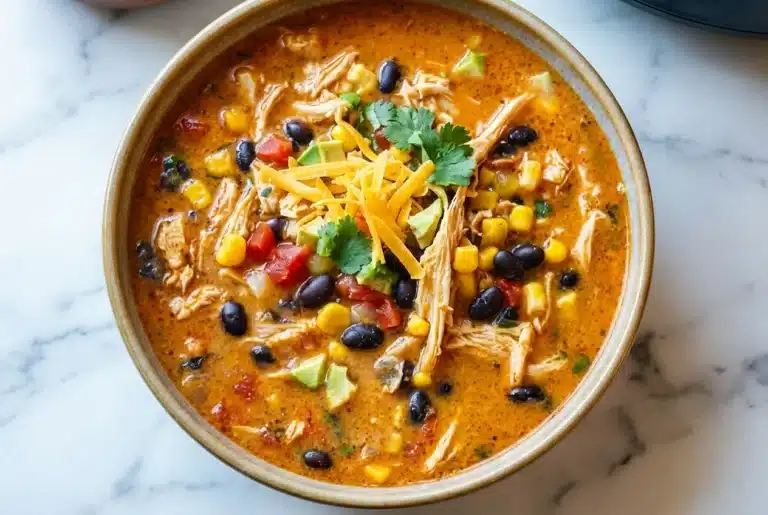 Crockpot Chicken Tortilla Soup