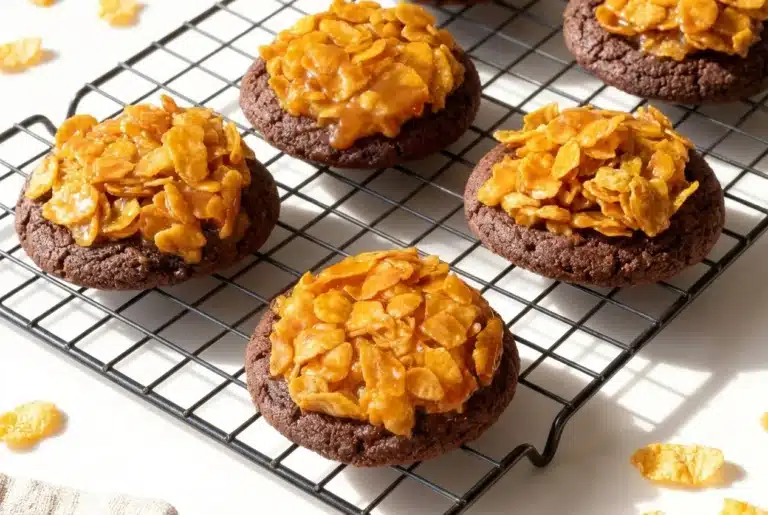 Crunchy Caramel Cornflake Cookies