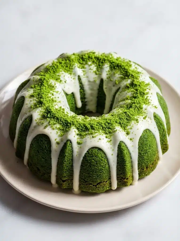 Green-Velvet-Bundt-Cake-with-Mint-Buttercream