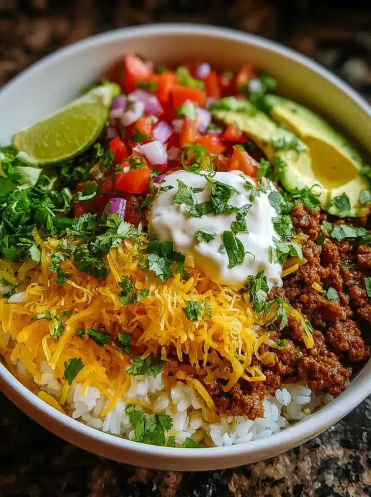 Ground Beef Taco Bowl