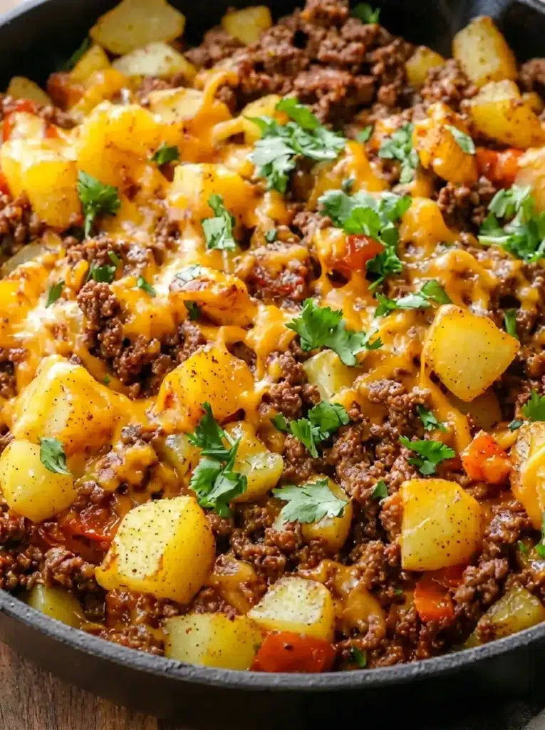 Ground Beef and Potato Skillet