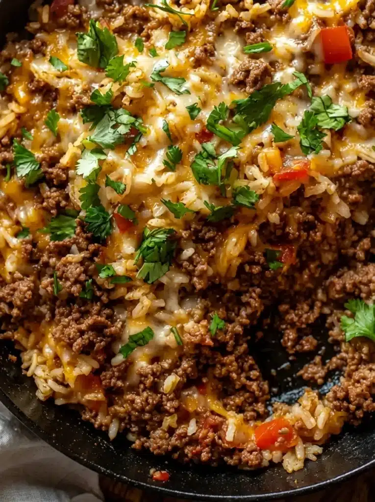 Ground Beef and Rice Skillet