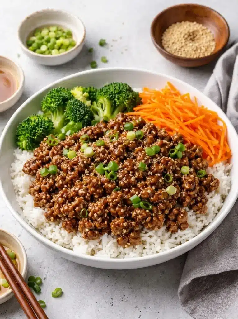 Korean Ground Beef Bowl