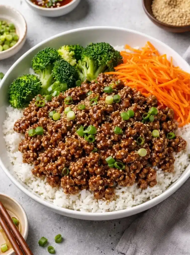 Korean Ground Beef Bowl