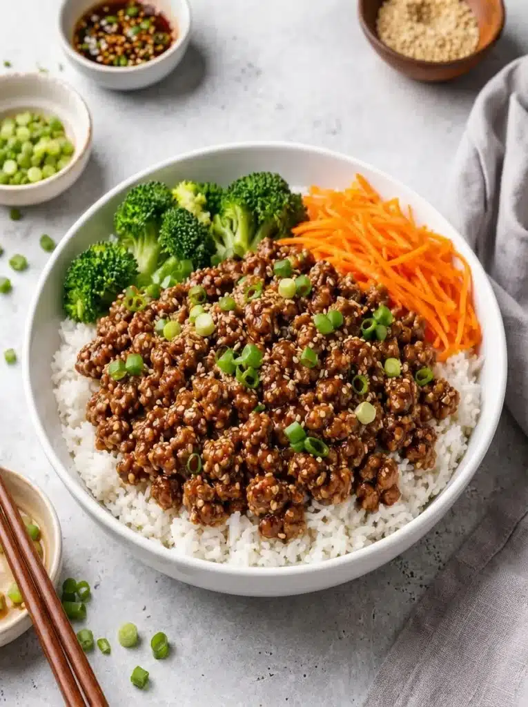 Korean Ground Beef Bowl
