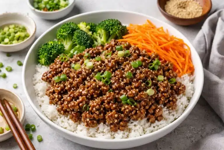 Korean Ground Beef Bowl