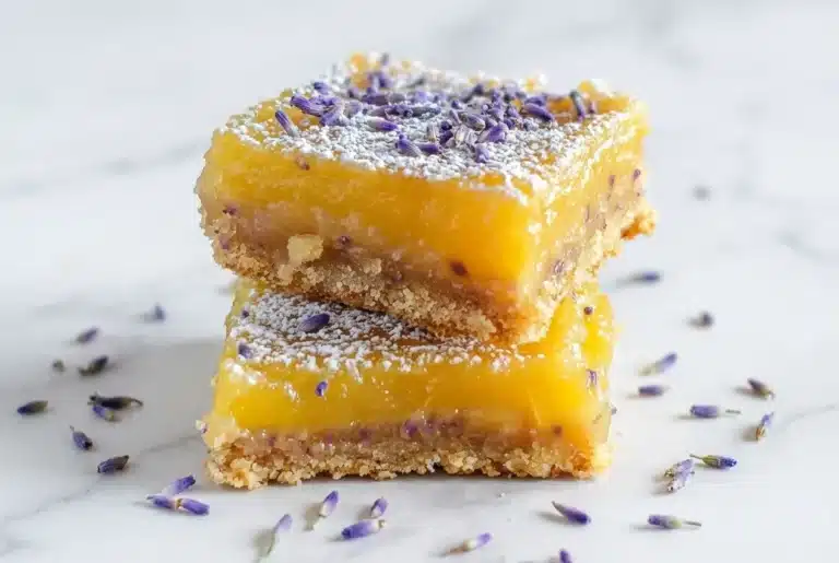 Lavender Lemon Shortbread Bars