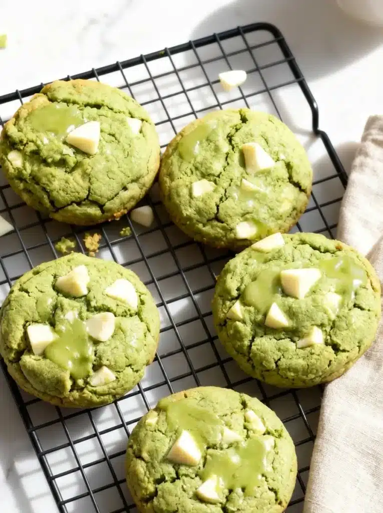 Matcha White Chocolate Cookies