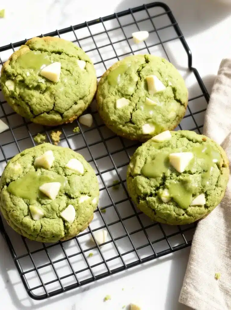 Matcha White Chocolate Cookies