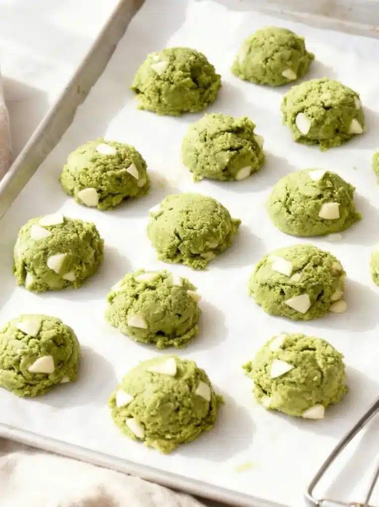 Matcha White Chocolate Cookies