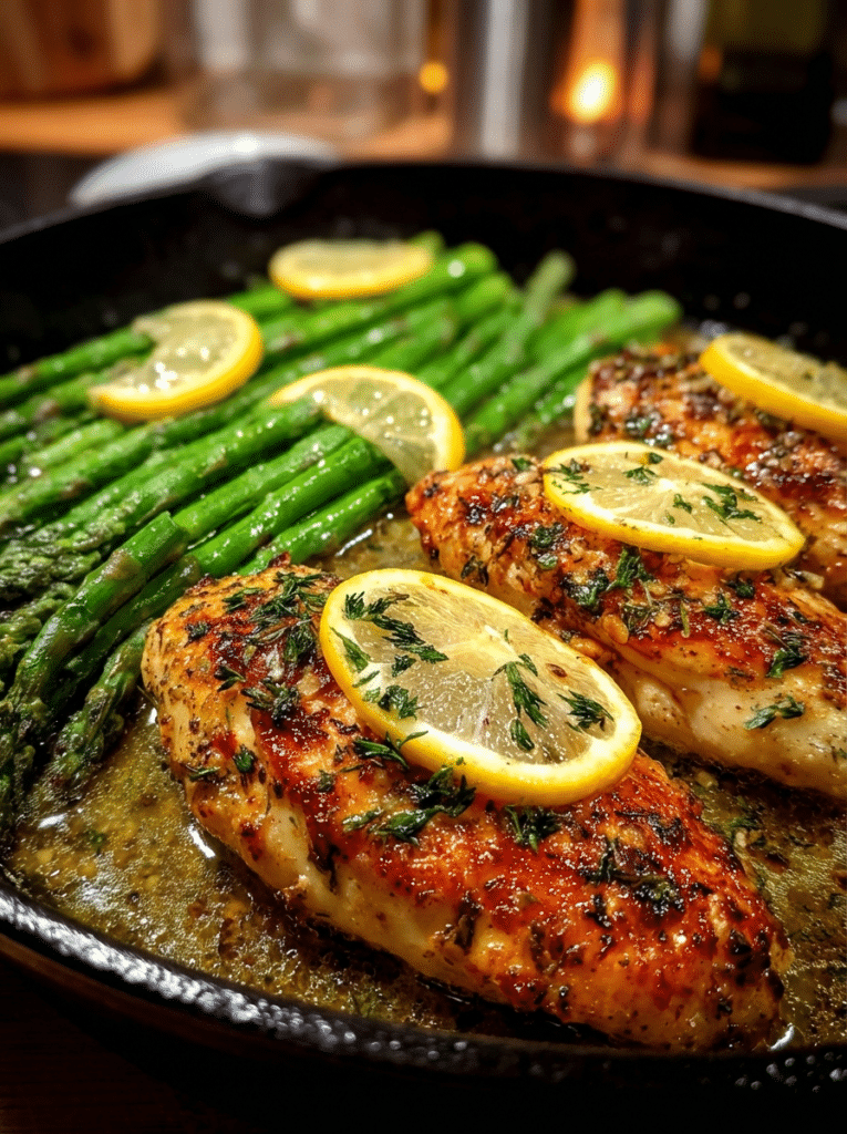 One-Pan Lemon Herb Chicken with Asparagus