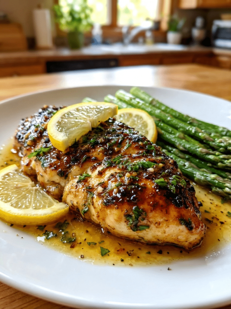 One-Pan Lemon Herb Chicken with Asparagus