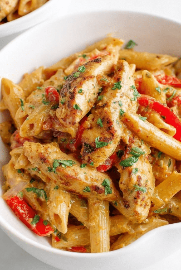 One Pot Creamy Cajun Chicken Pasta