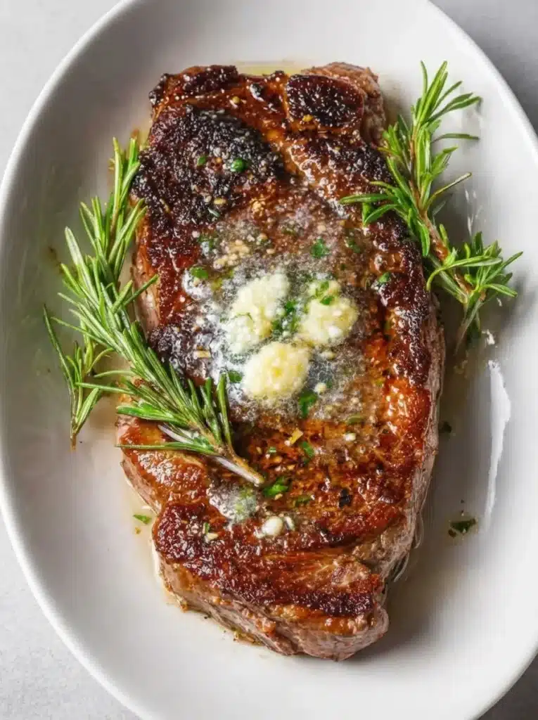 Pan Seared Steak with Garlic Butter