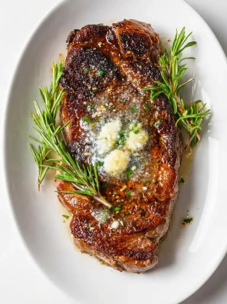 Pan Seared Steak with Garlic Butter