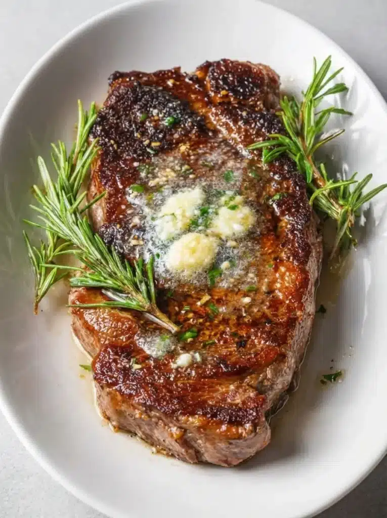 Pan Seared Steak with Garlic Butter