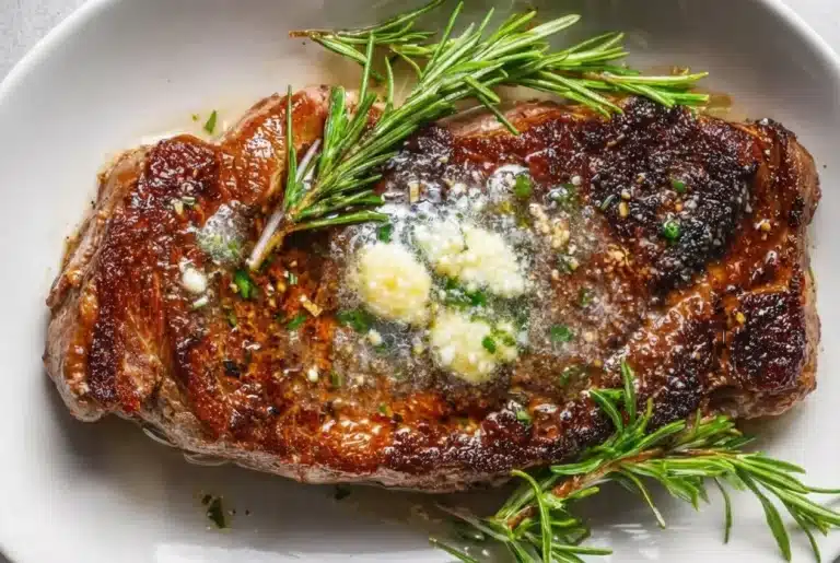 Pan Seared Steak with Garlic Butter