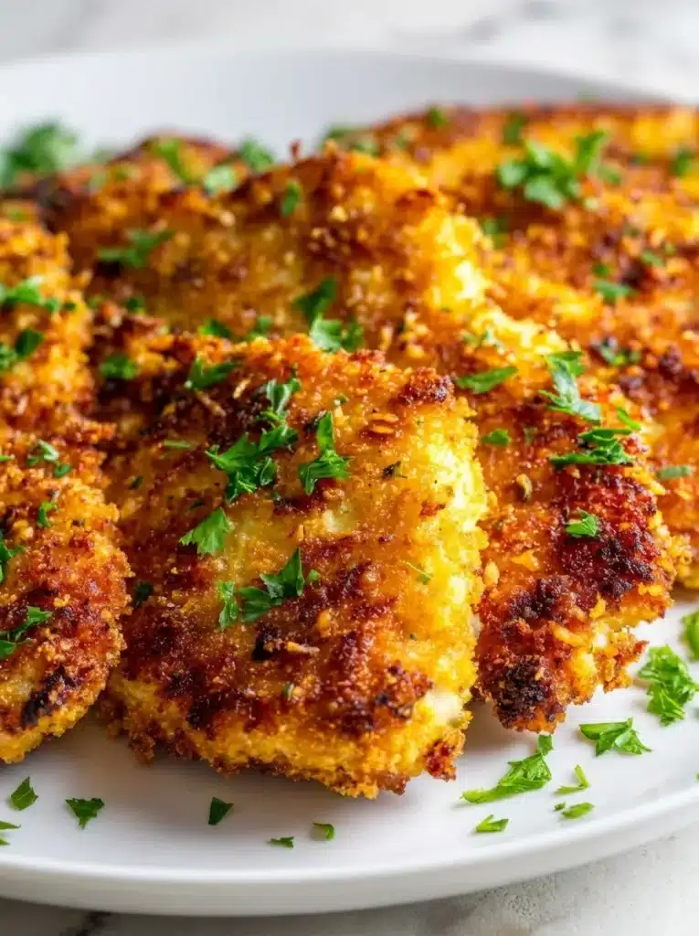 Parmesan Crusted Chicken Cutlets