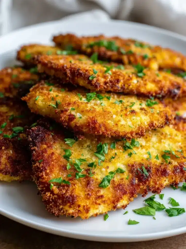 Parmesan Crusted Chicken Cutlets