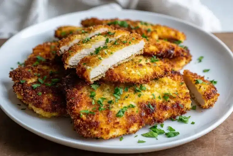 Parmesan Crusted Chicken Cutlets