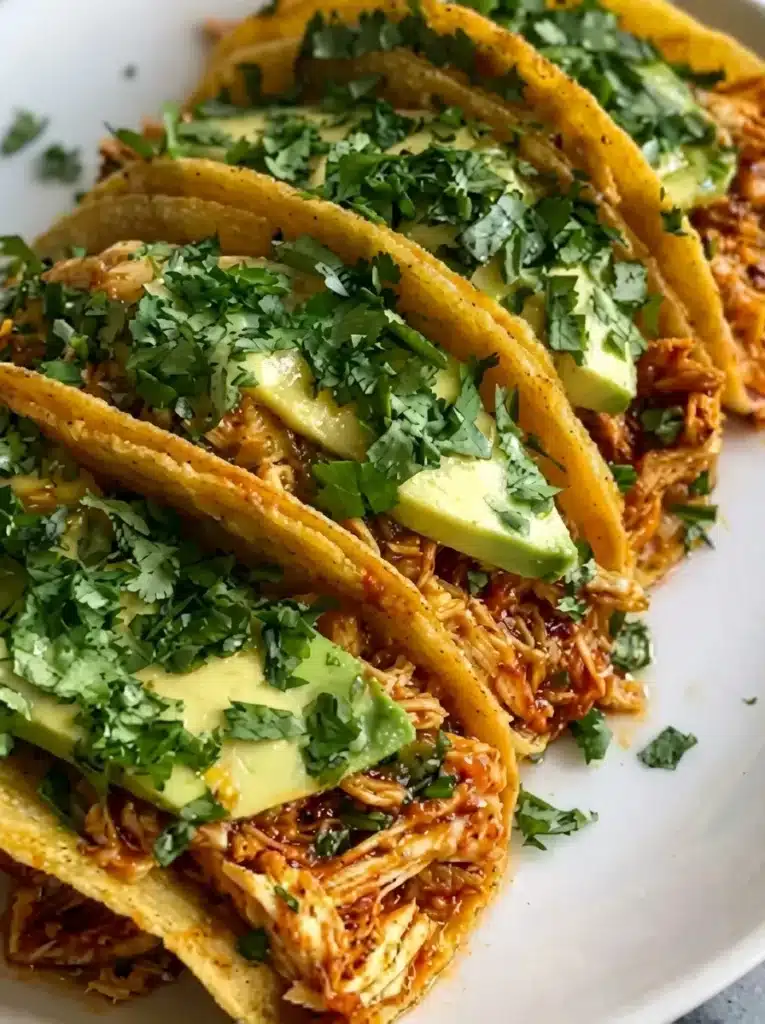 Salsa Verde Chicken Tacos