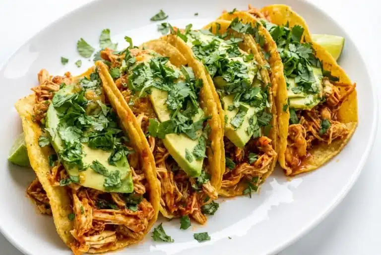 Salsa Verde Chicken Tacos