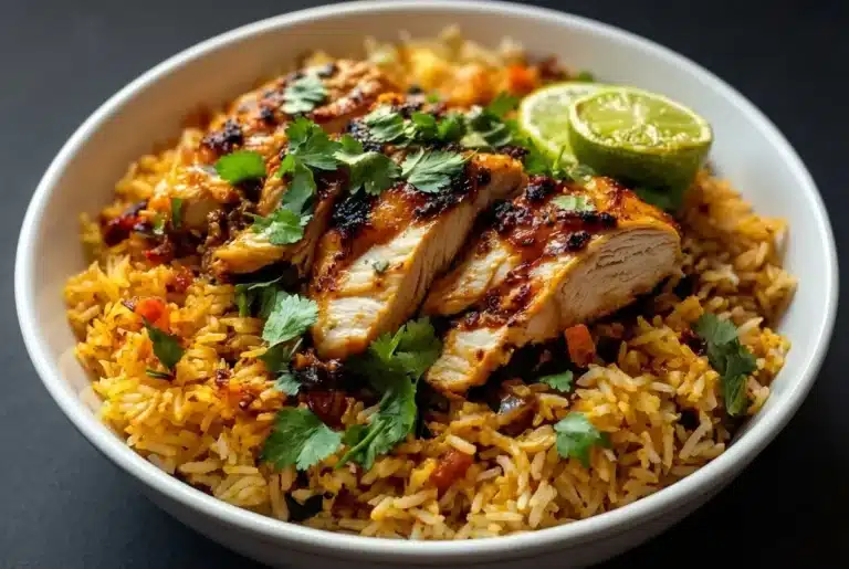 Sesame Chicken and Rice
