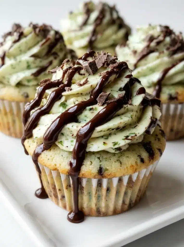 Shamrock Chocolate Mint Cupcakes for St. Patrick’s Day