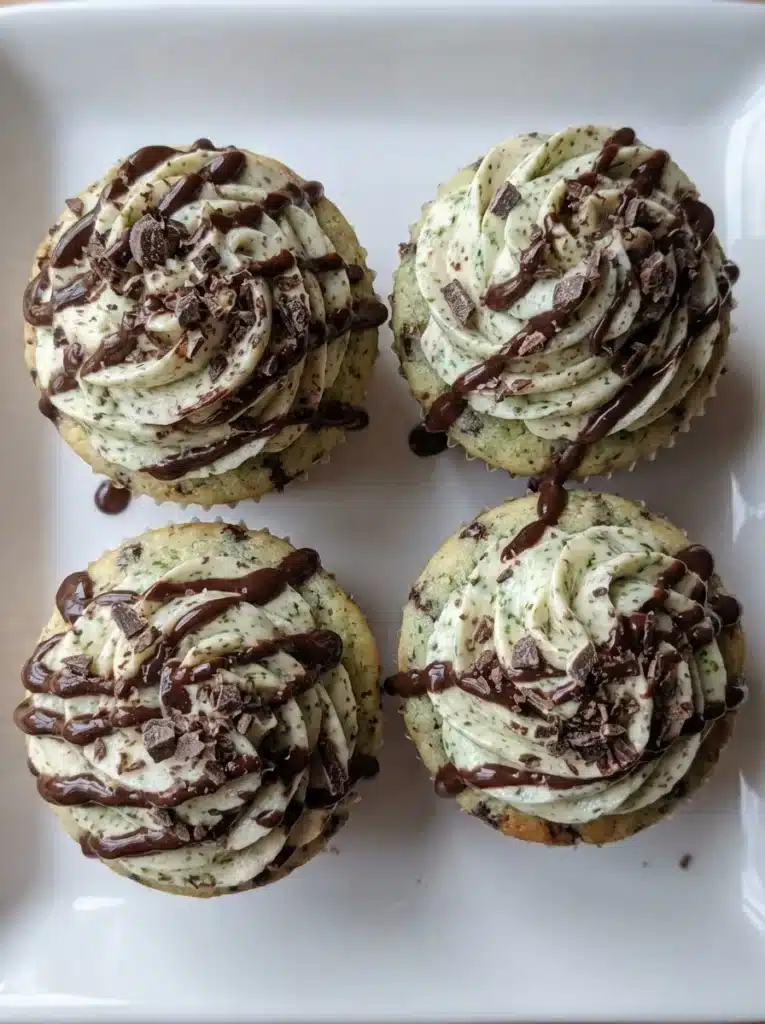 Shamrock Chocolate Mint Cupcakes for St. Patrick’s Day