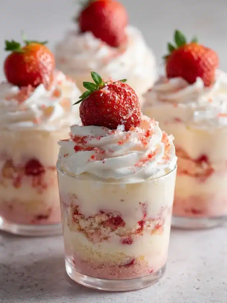 Strawberry Shortcake Trifles
