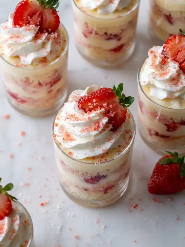 Strawberry Shortcake Trifles